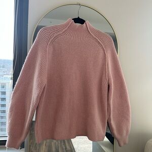 H&M Soft Pink Turtleneck Sweater